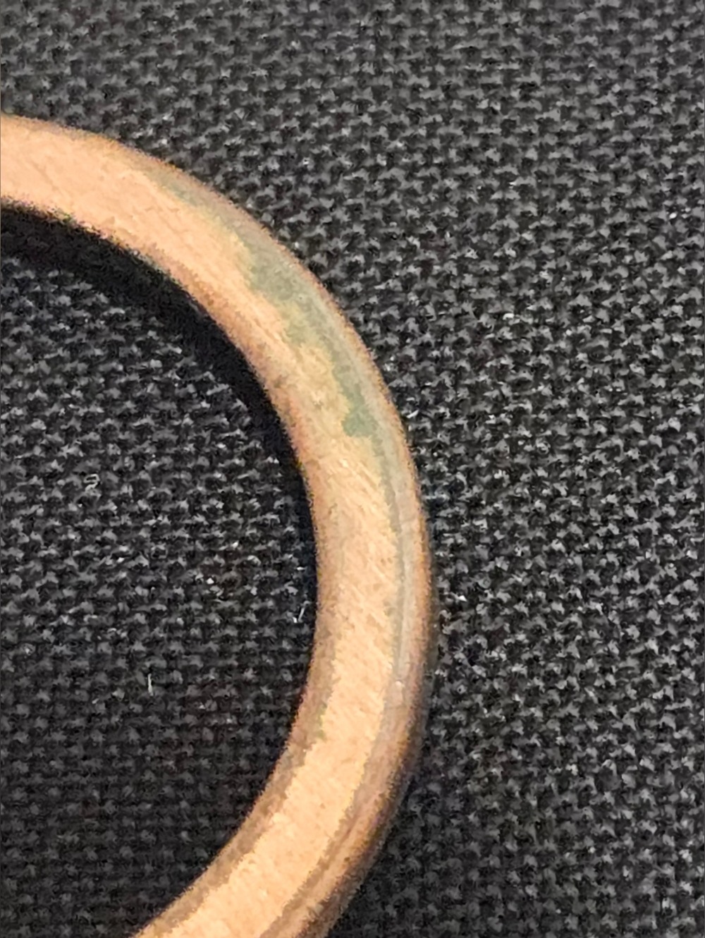 Vintage Copper Hoop Earrings - Picture 3 of 5